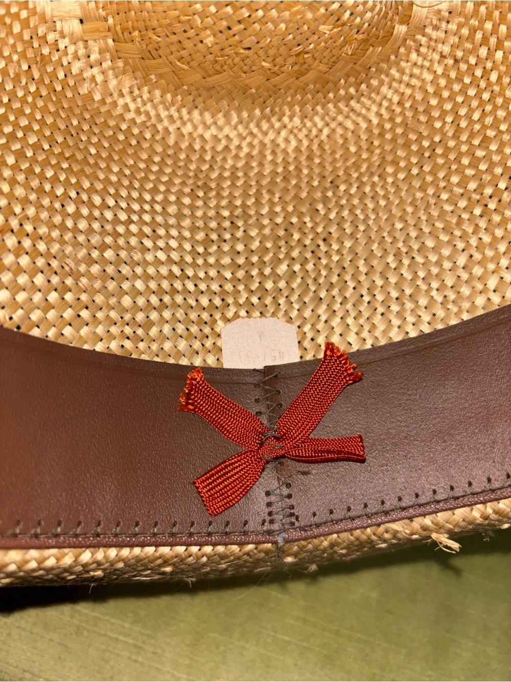 Vintage Levi's Hat Straw Cowboy 1970’s Original Authentic Feather Size 7-1/8 - Picture 9 of 11